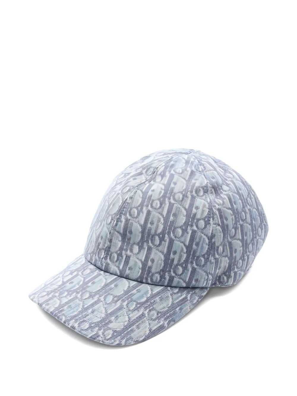 Pre-owned Dior 2020s Trotter Canvas Baseball Cap In Blue