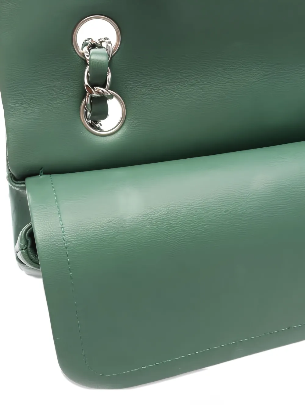Pre-owned Chanel 2019 Matelasse Flap Chain Shoulder Bag In Green