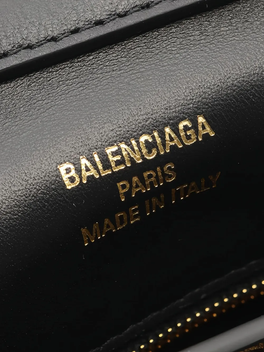 Pre-owned Balenciaga 2020s Small Rodeo Leather Tote Bag In Black