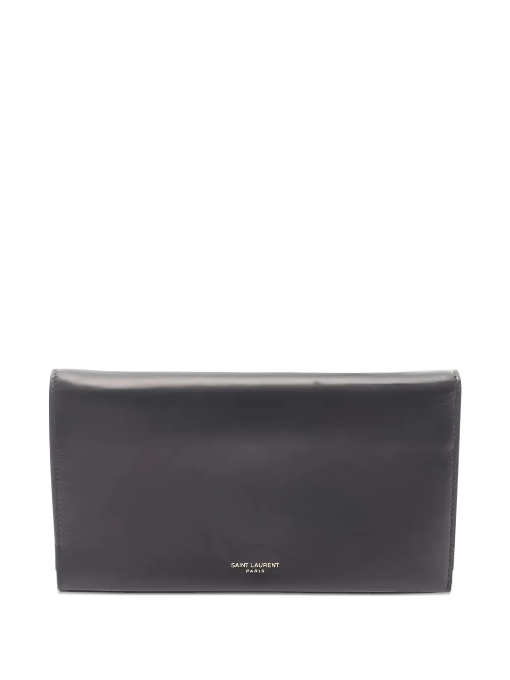 Pre-owned Saint Laurent 2020s Bi-fold Leather Wallet In Black