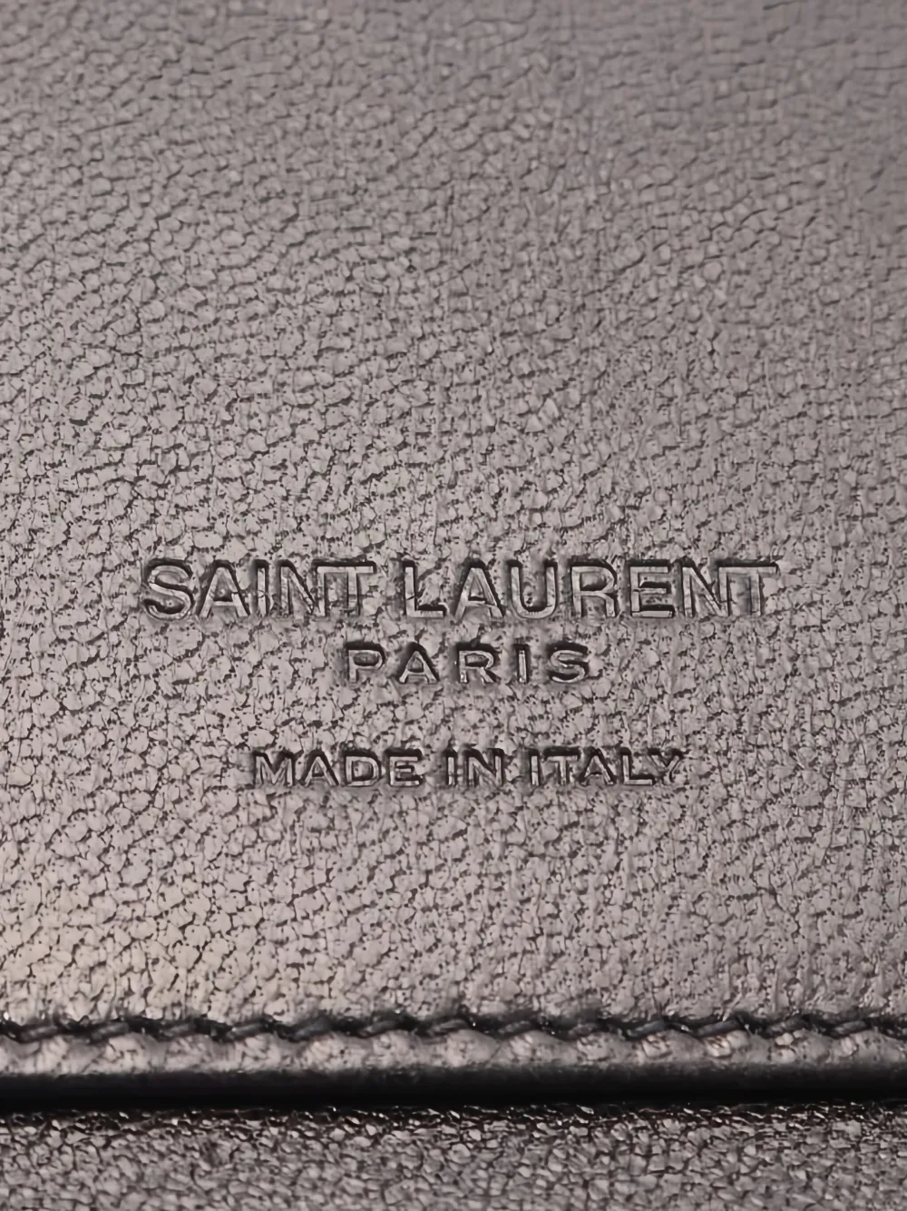 Pre-owned Saint Laurent 2020s Bi-fold Leather Wallet In Black