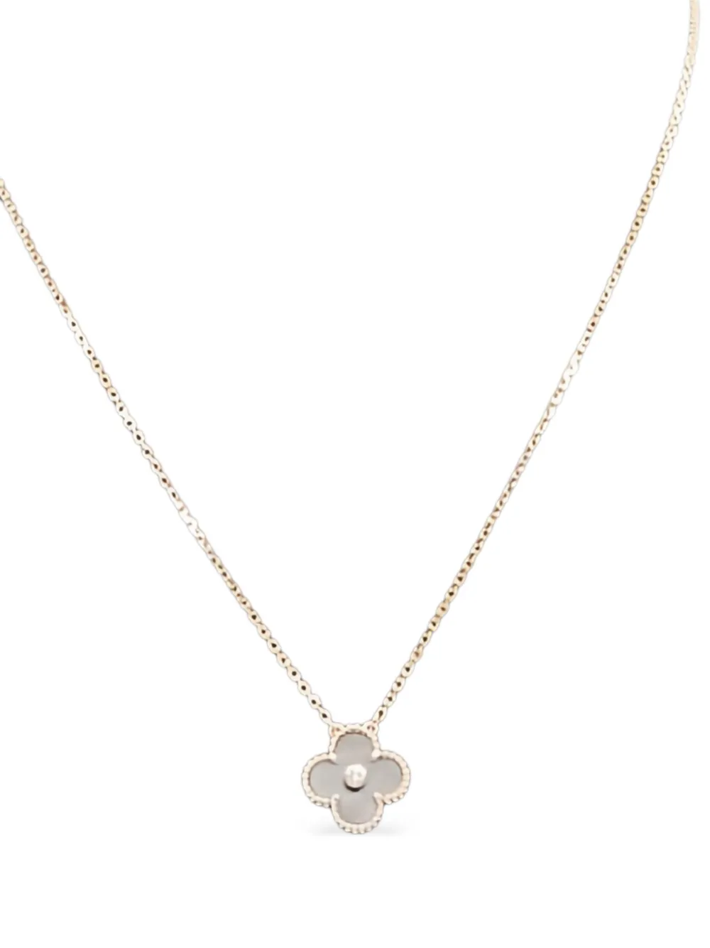 Van Cleef & Arpels Pre-Owned 2010s 18K rose gold Alhambra diamond necklace