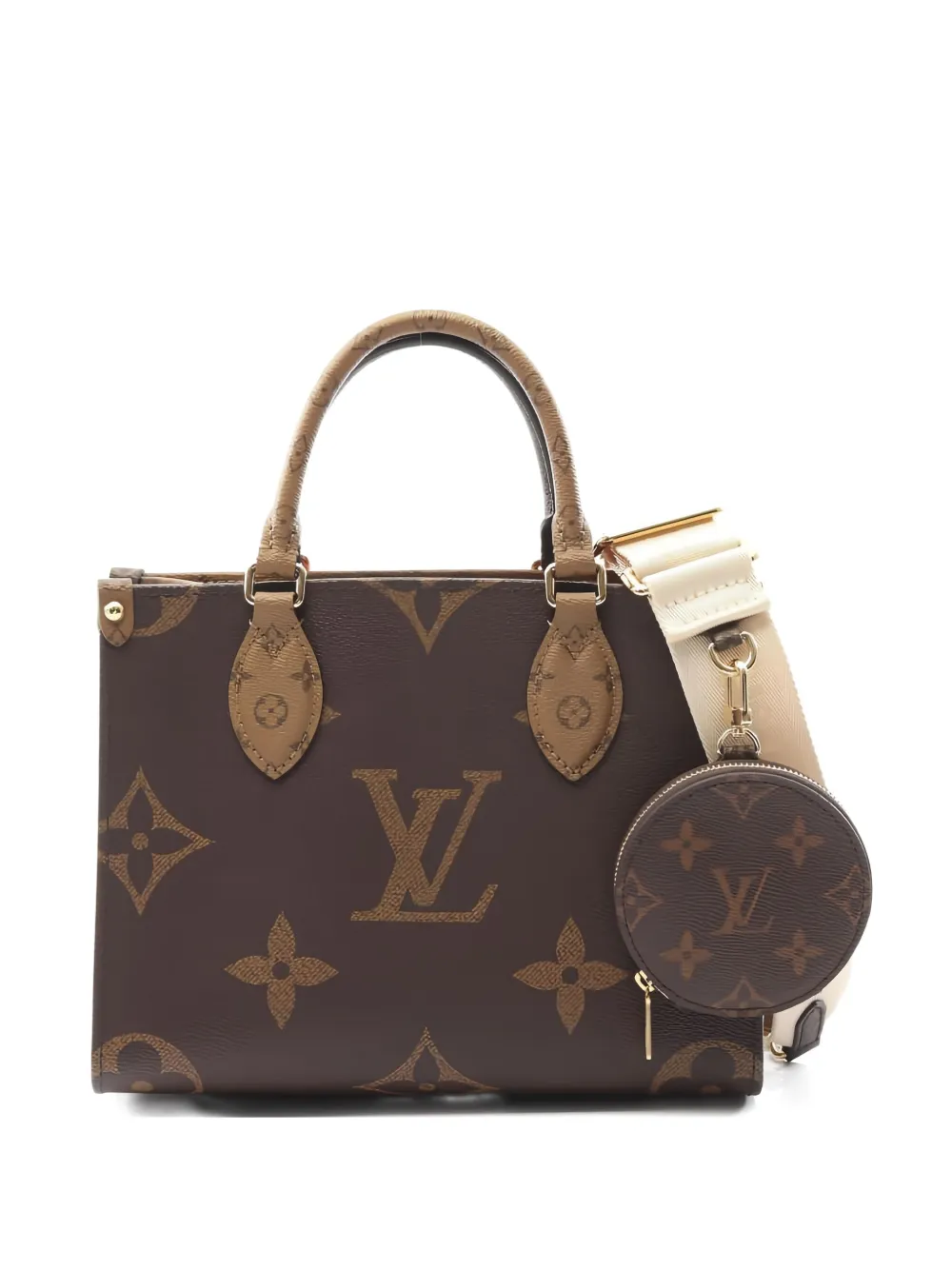 Louis Vuitton Pre-Owned 2021 オン ザ ゴー PM ハンドバッグ - ブラウン Louis Vuitton Pre-Owned 2021 オン ザ ゴー PM ハンドバッグ - ブラウン