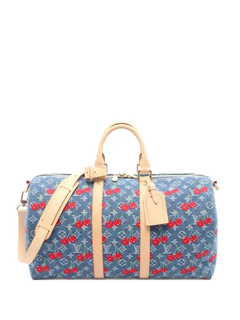 Louis Vuitton Pre-Owned 2010s Boston Monogram cherry denim tote bag