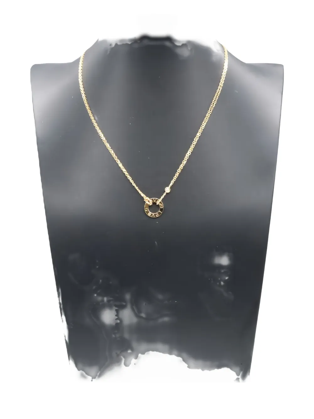 Pre-owned Cartier 2010s 18k Yellow Gold Love Circle Diamonds Necklace