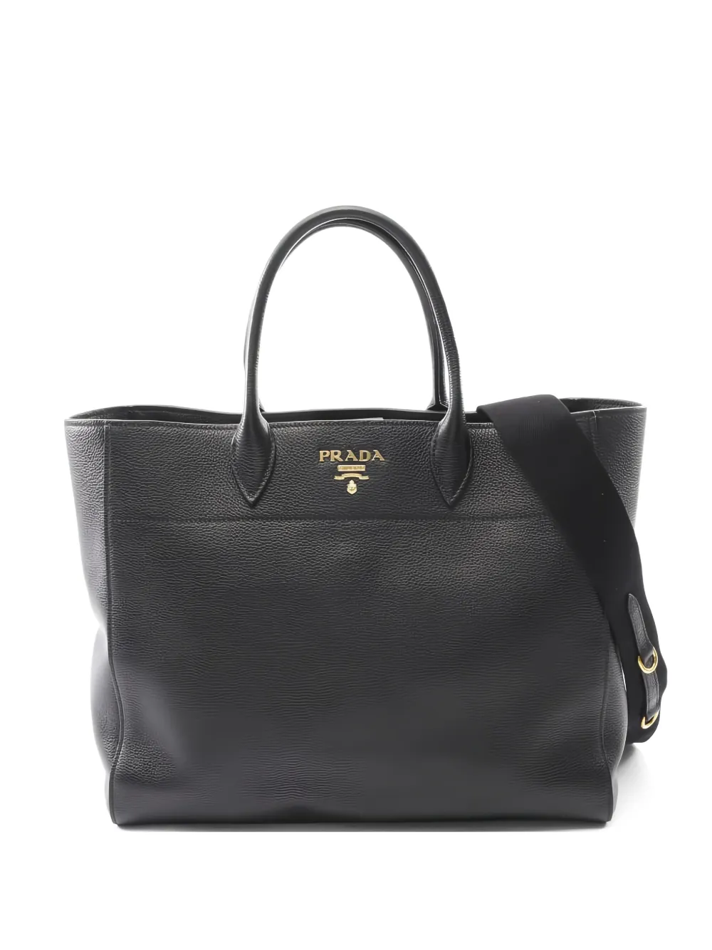 Prada Pre-Owned 2010s ロゴ ハンドバッグ - ブラック Prada Pre-Owned 2010s ロゴ ハンドバッグ - ブラック