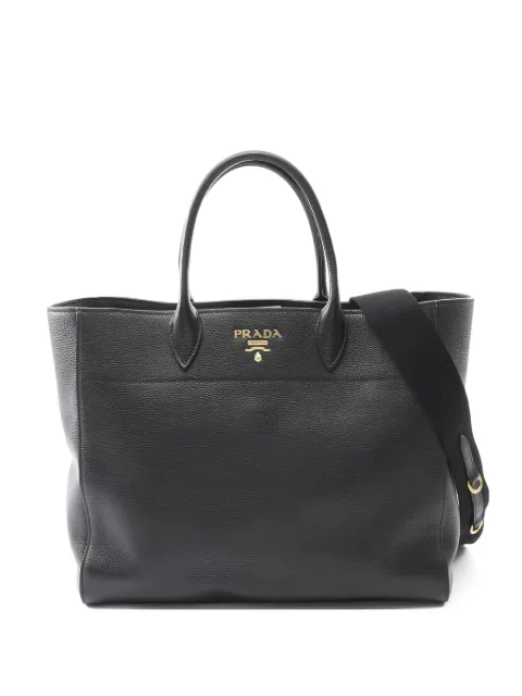 Prada Pre-Owned 2010s logo-lettering tote bag
