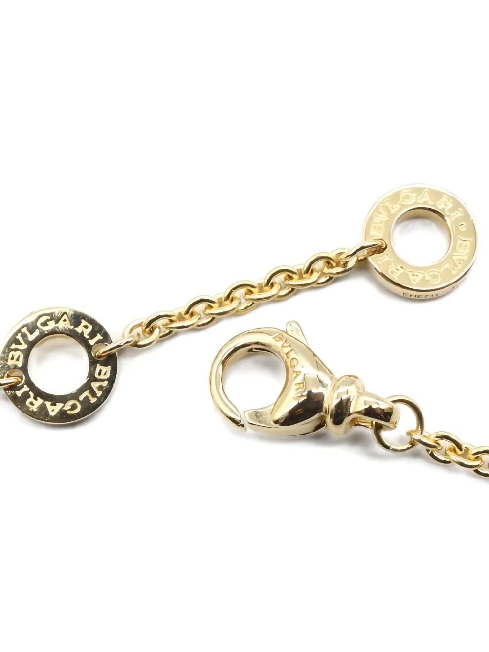 Pre-owned Bvlgari 2010s 18k Yellow Gold B.zero1 Bracelet