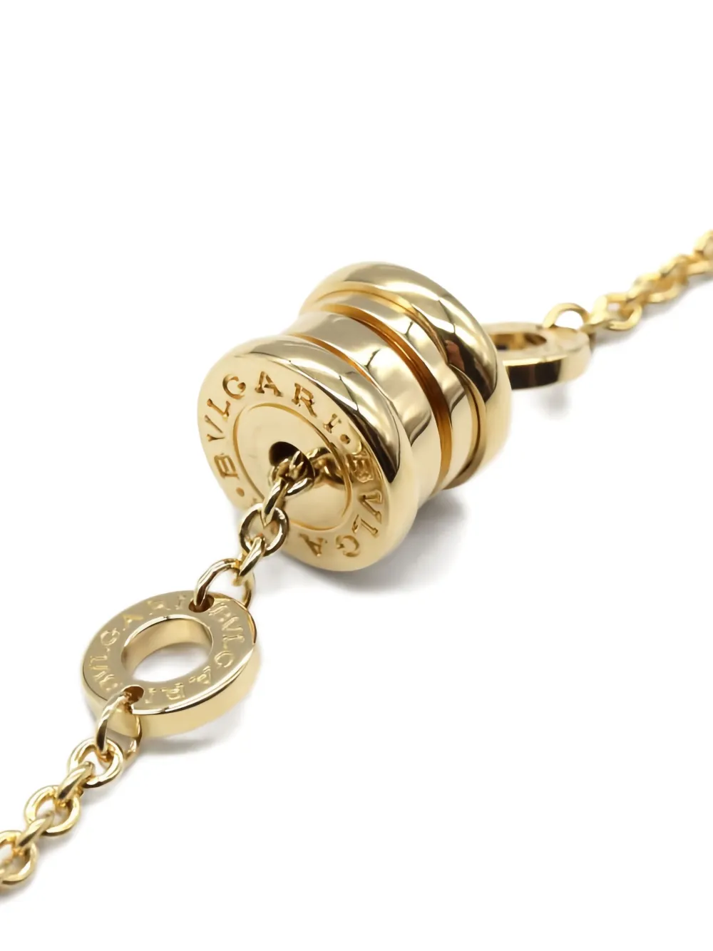 Pre-owned Bvlgari 2010s 18k Yellow Gold B.zero1 Bracelet