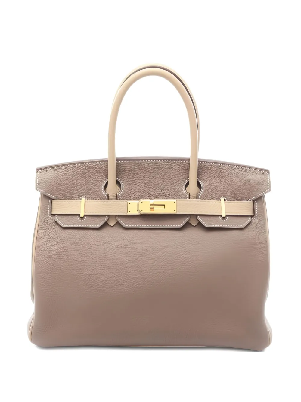 Pre-owned Hermes 2017 Birkin 30 Leather Tote Bag In Brown