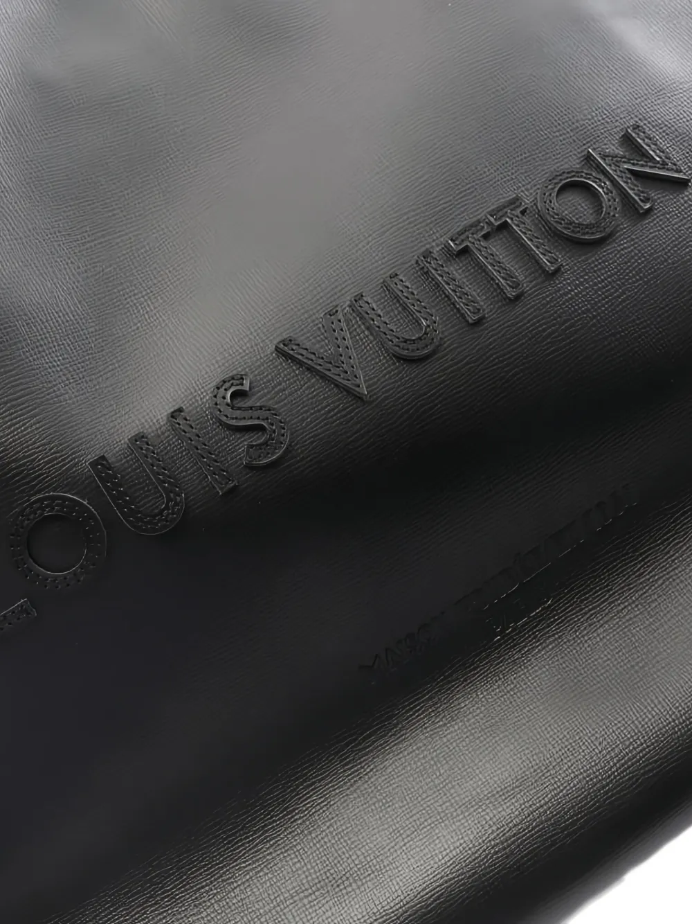 Pre-owned Louis Vuitton 2010's Embossed Shopper Tote In Black
