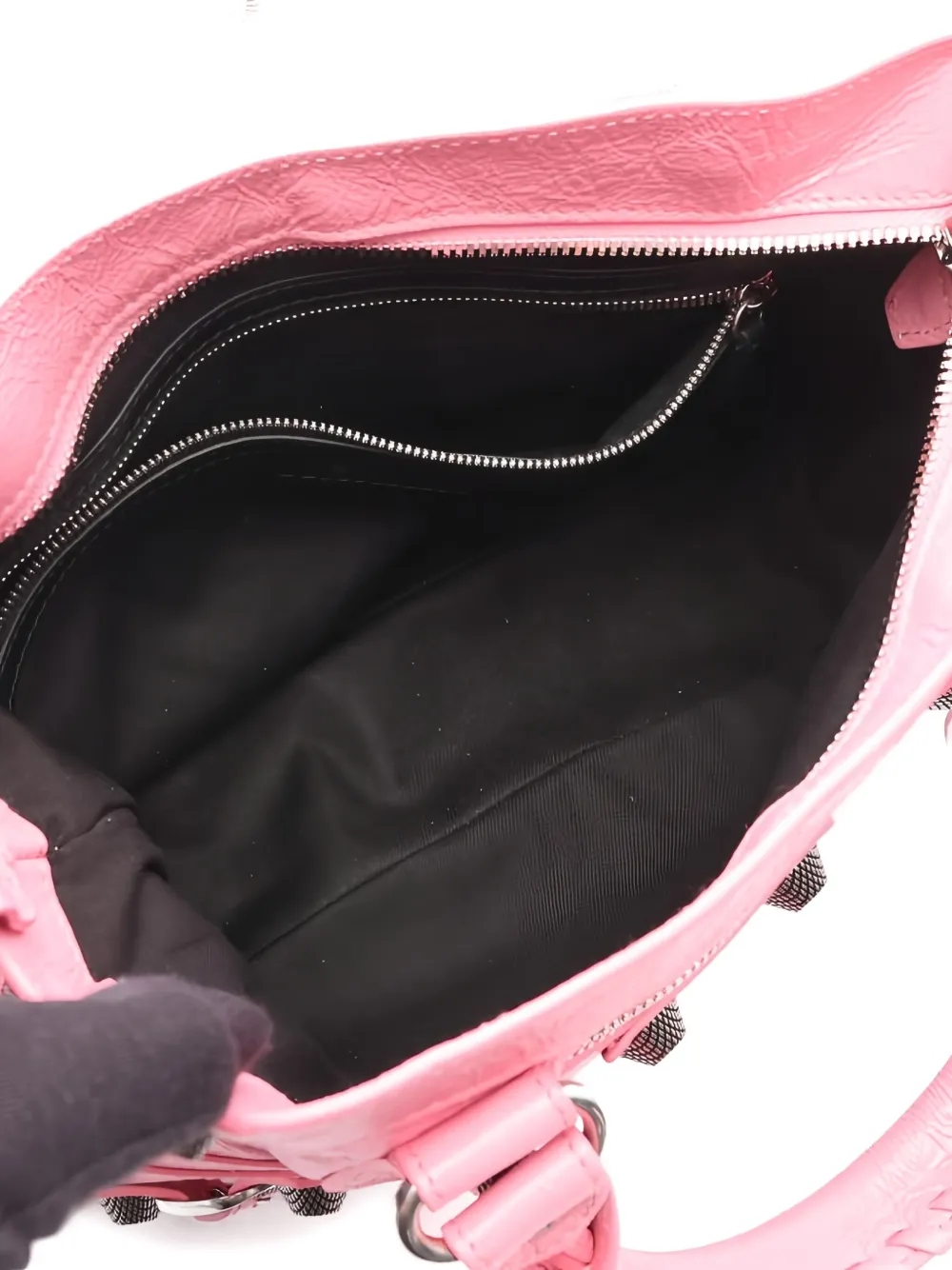 Pre-owned Balenciaga 2020s Studded Neo Cagole Tote Bag In Pink