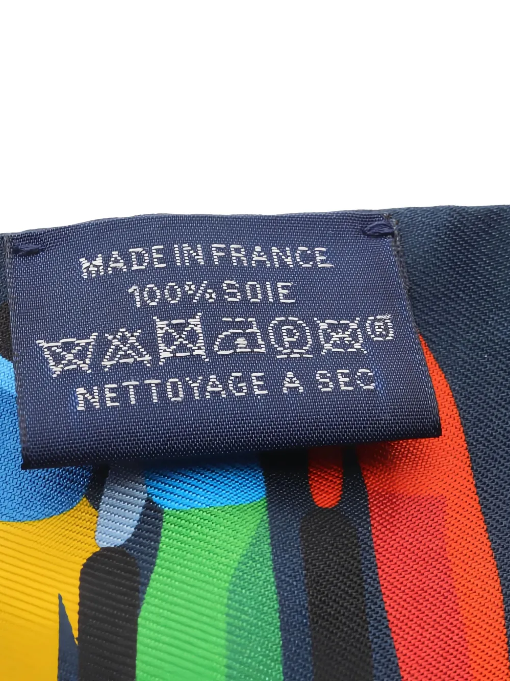 Pre-owned Hermes 2010s Twilly Figures Libres Scarf In Blue