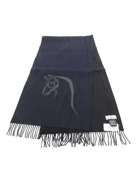 Hermès Pre-Owned 2010s Cheval Otre fringed scarf