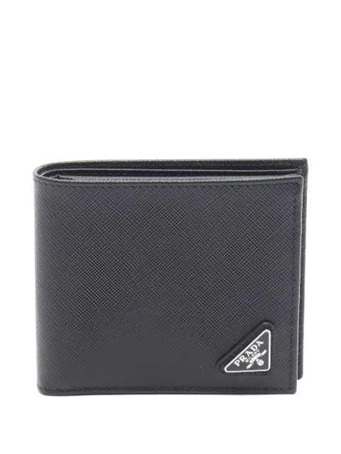 Prada Pre-Owned 2020s triangle bi-fold wallet