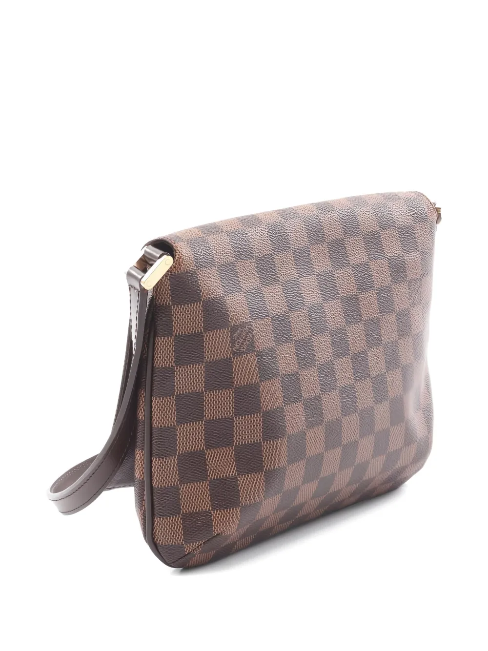 Pre-owned Louis Vuitton 2002 Musette Tango Shoulder Bag In Brown