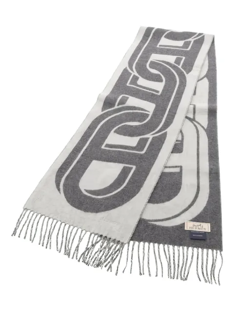 Hermès Pre-Owned 2010s Mailon TGM flannel logo scarf