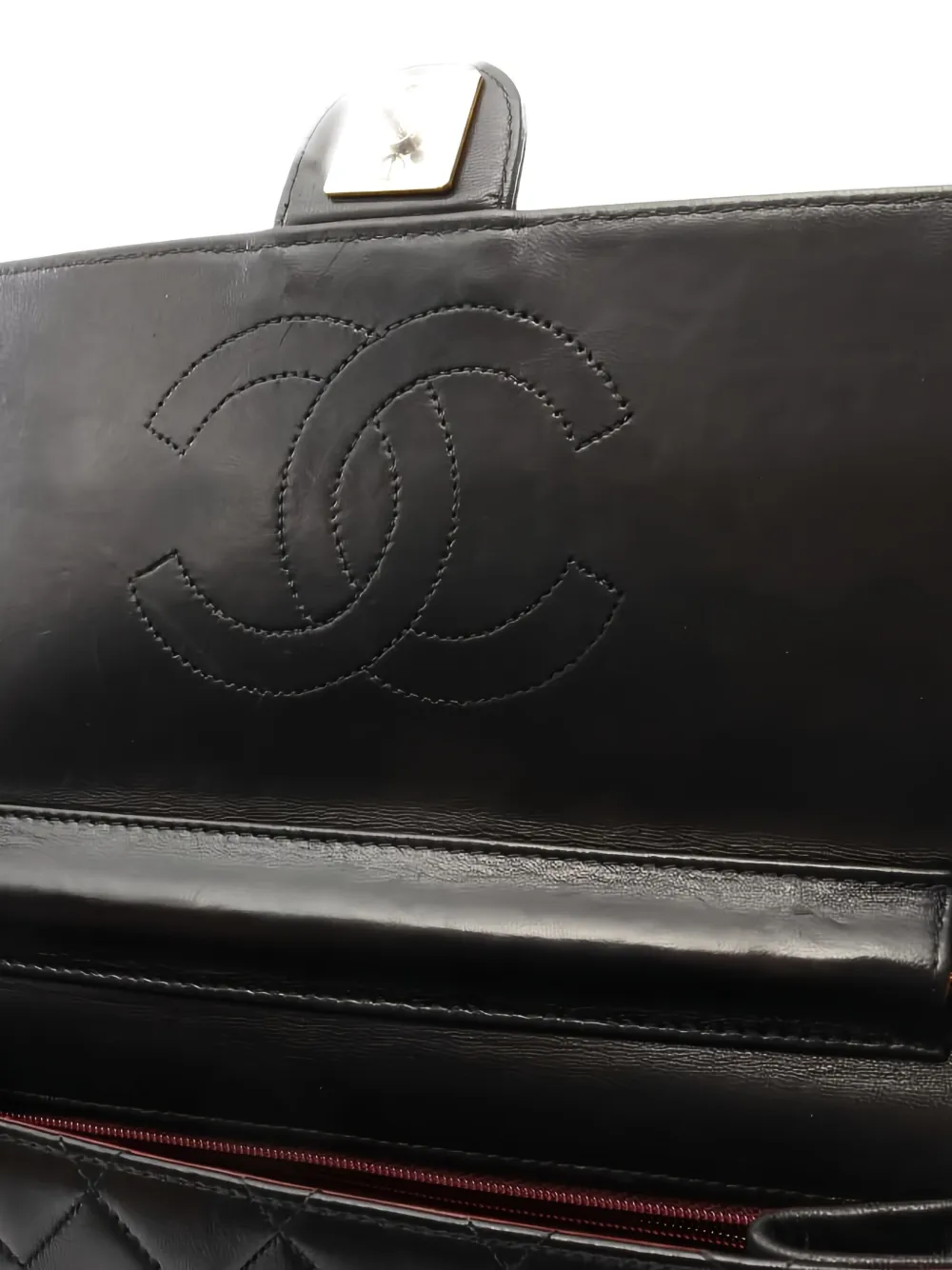 Pre-owned Chanel 1996-1997 Matelasse Flap Chain Shoulder Bag In Black