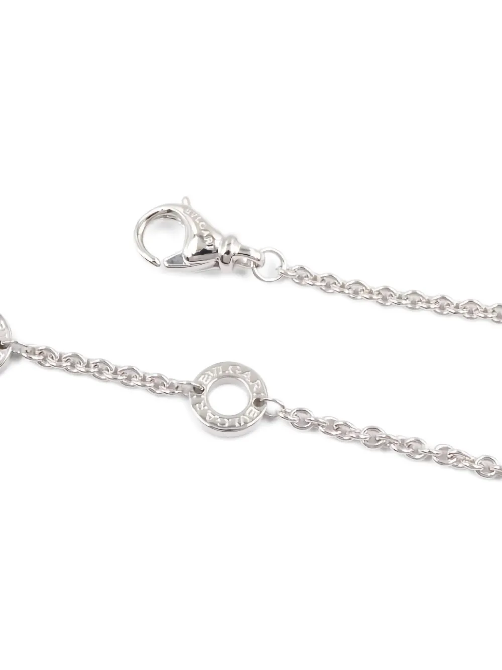 Pre-owned Bvlgari 2010s 18k White Gold B-zero1 Bracelet In Silver