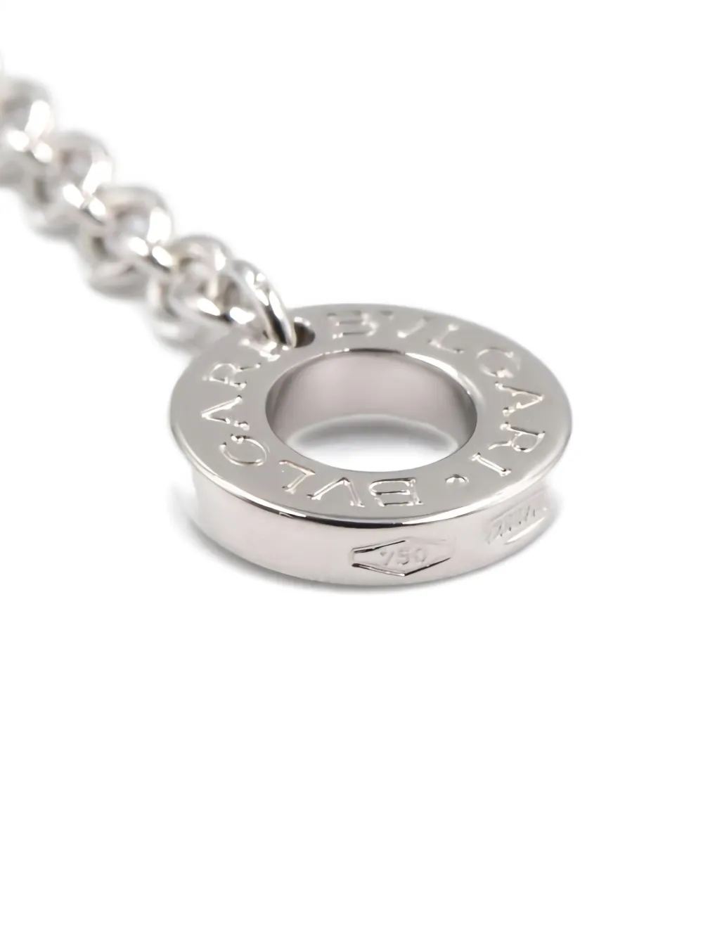 Pre-owned Bvlgari 2010s 18k White Gold B-zero1 Bracelet In Silver
