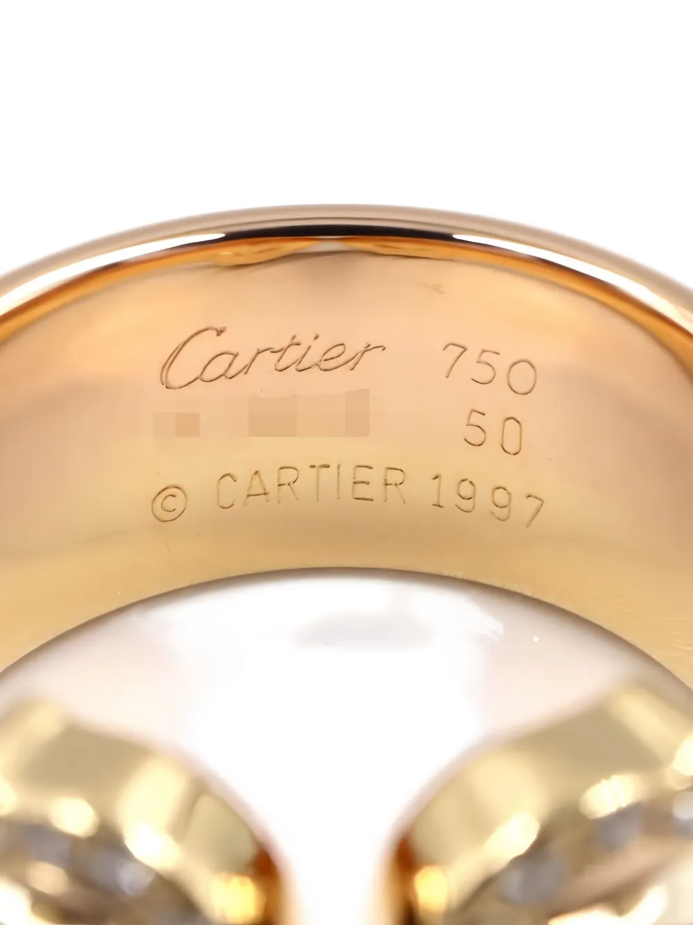 Pre-owned Cartier 2010s 18k Gold 2c Diamond Ring