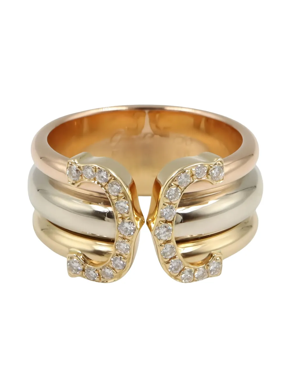 Pre-owned Cartier 2010s 18k Gold 2c Diamond Ring