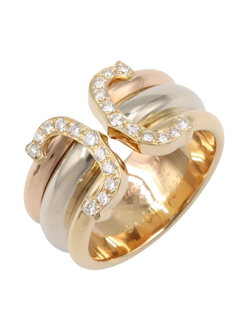 Pre-owned Cartier 2010s 18k Gold 2c Diamond Ring