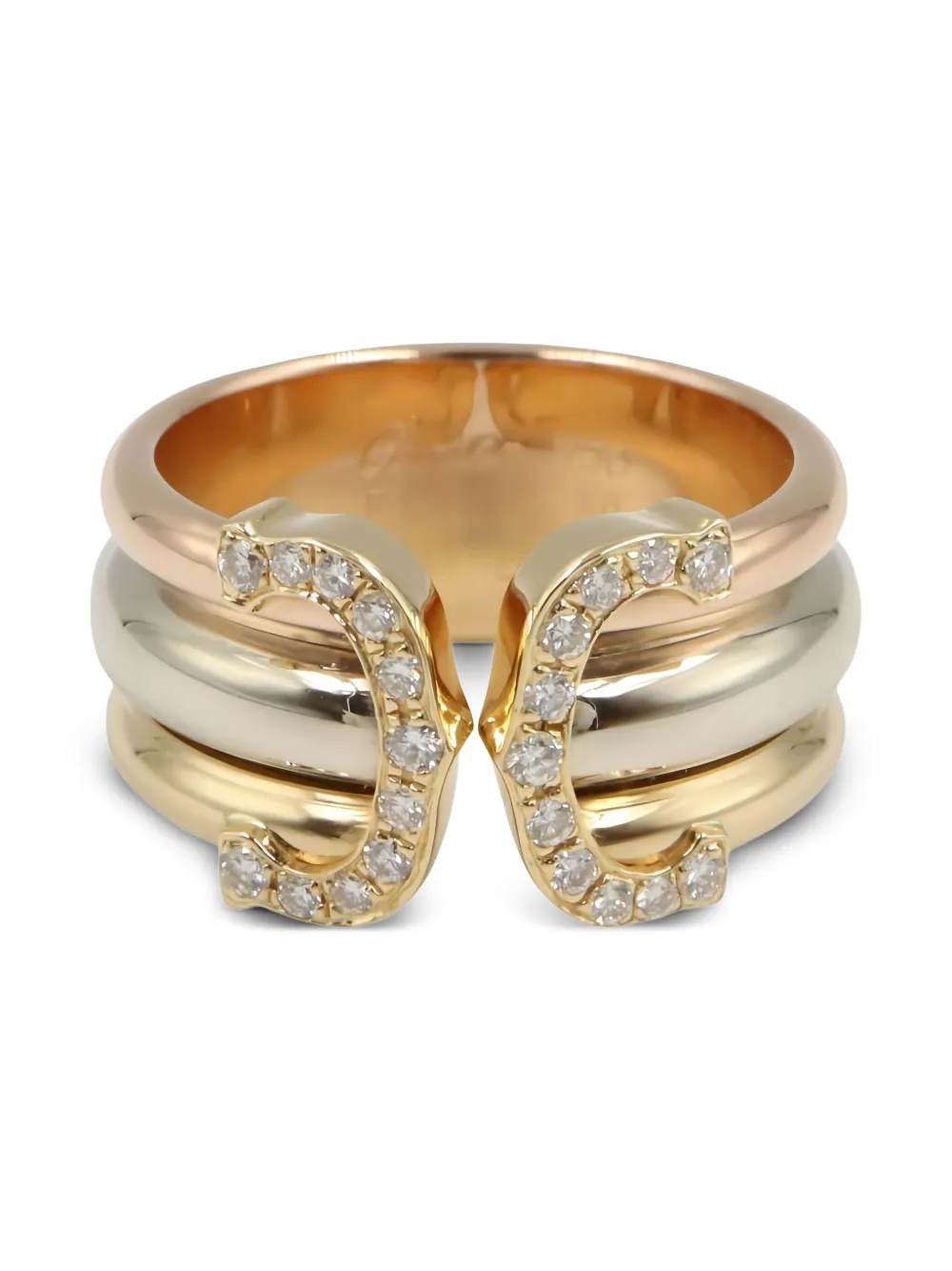 Cartier 2010s 2C ダイヤモンドリング 18Kゴールド - ゴールドトーン