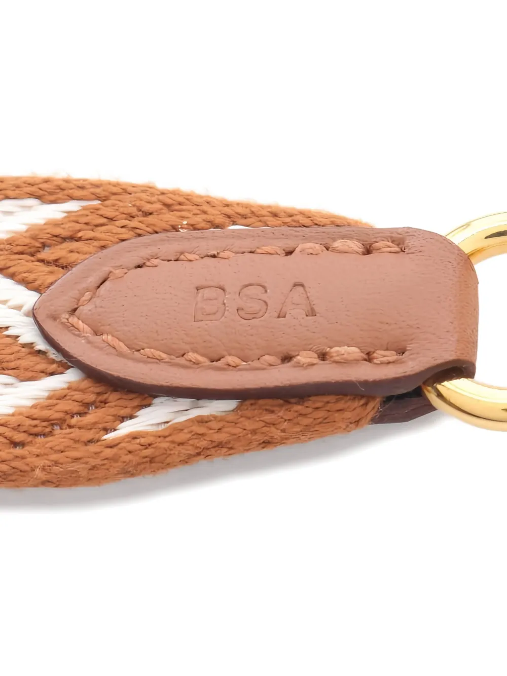 Pre-owned Hermes 2023 Sangle Zigzag Shoulder Strap In Brown