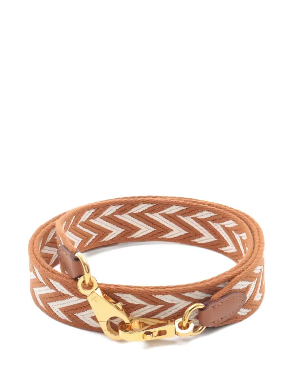 Hermès Pre-Owned 2023 Sangle Zigzag Shoulder Strap | Brown