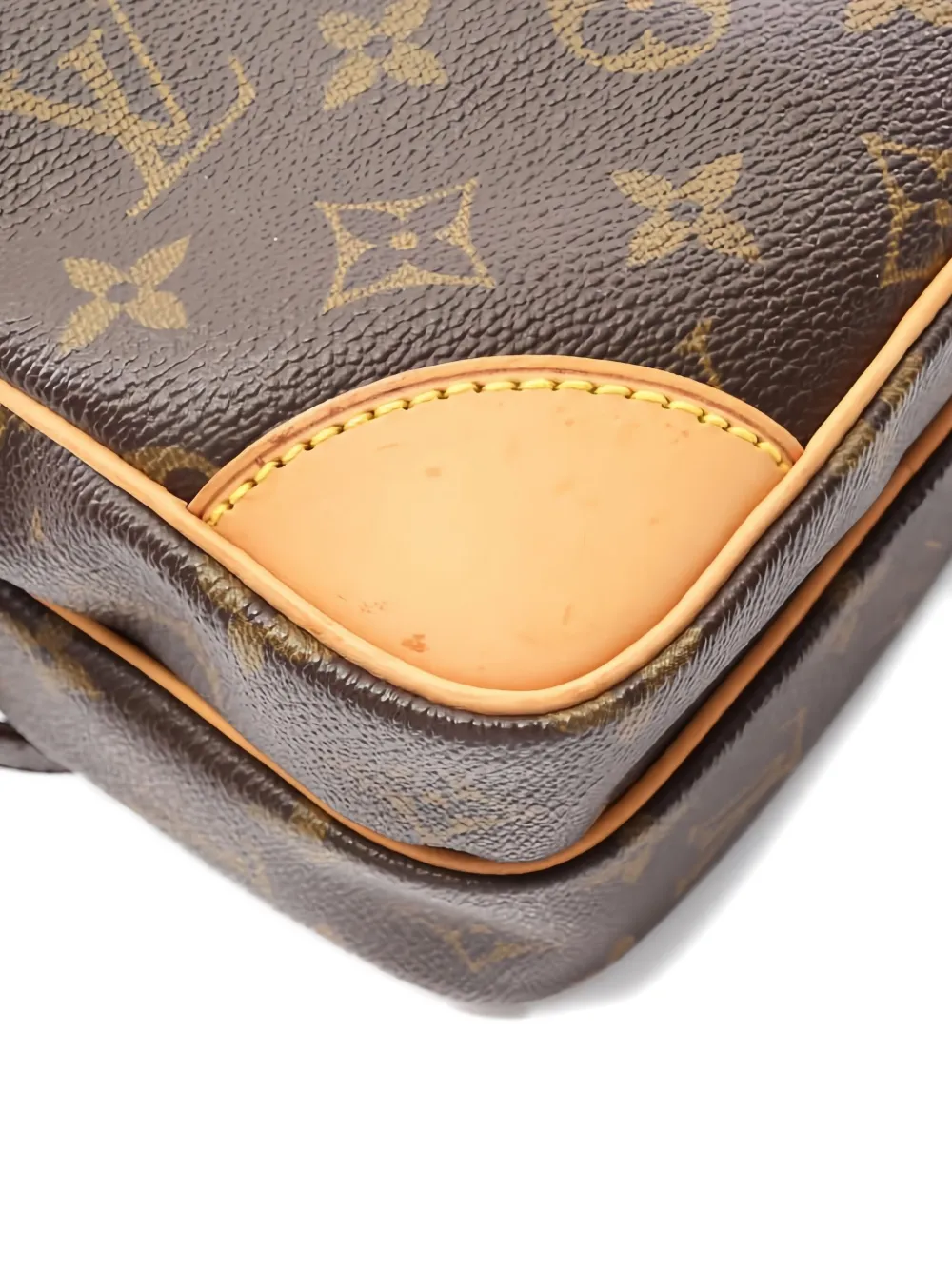 Pre-owned Louis Vuitton 2001 Amazon Monogram Cross Body Bag In Brown