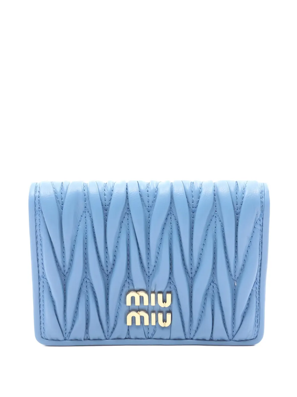 Miu Miu Pre-Owned 2020s matelassé-effect cardholder | azul | Image 1