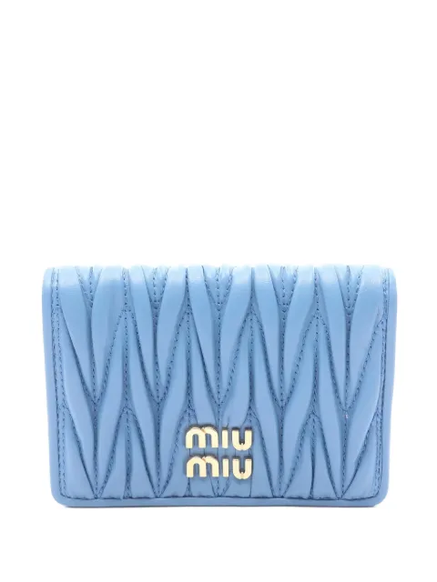 Miu Miu Pre-Owned 2020s matelassé-effect cardholder