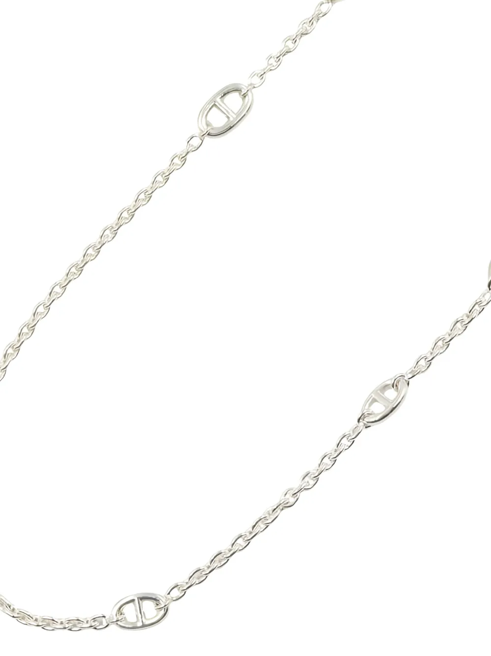 Pre-owned Hermes 2010s Farandole Necklace In Silver