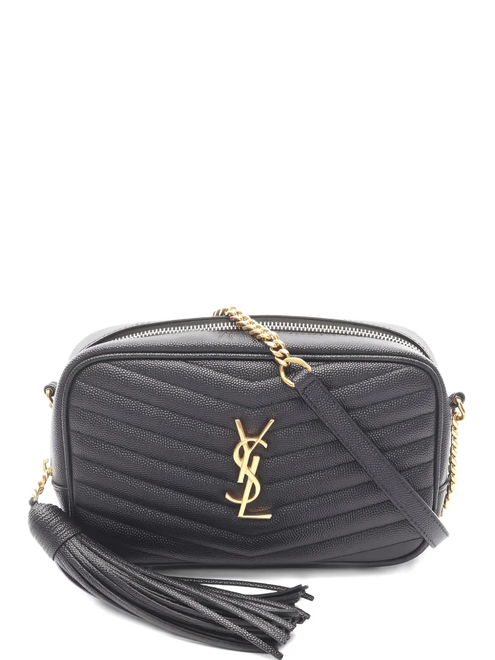 Pre-owned Saint Laurent 2000s Mini Lou Roux Shoulder Bag In Black
