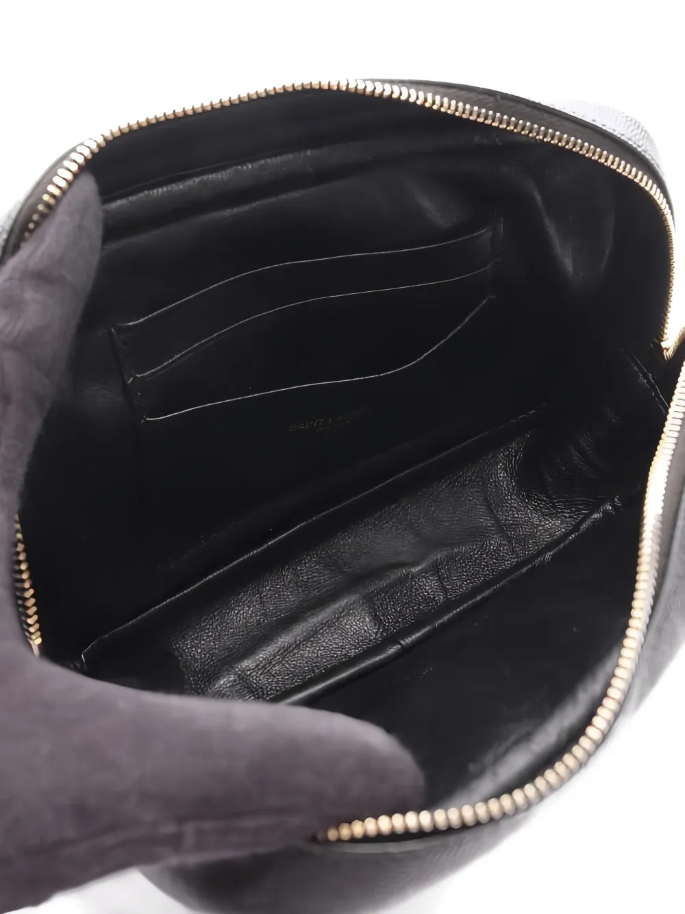 Pre-owned Saint Laurent 2000s Mini Lou Roux Shoulder Bag In Black
