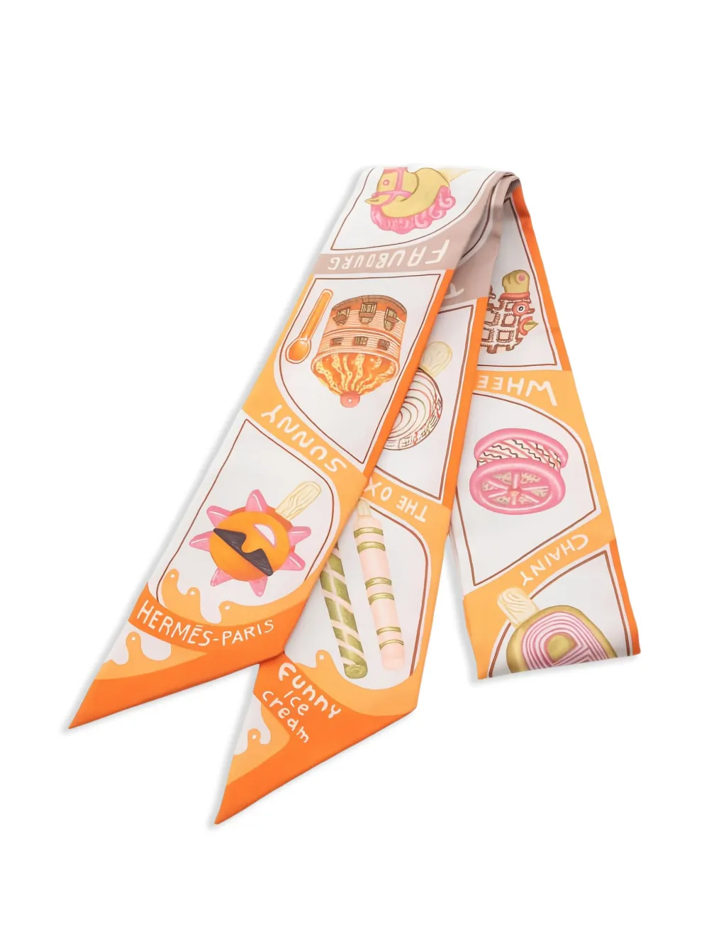 Hermès Pre-Owned mascada estampada 2020 | blanco | Image 1