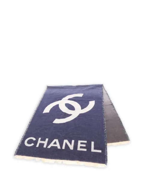 CHANEL Pre-Owned chal de cachemira Coco Mark 1986-1988
