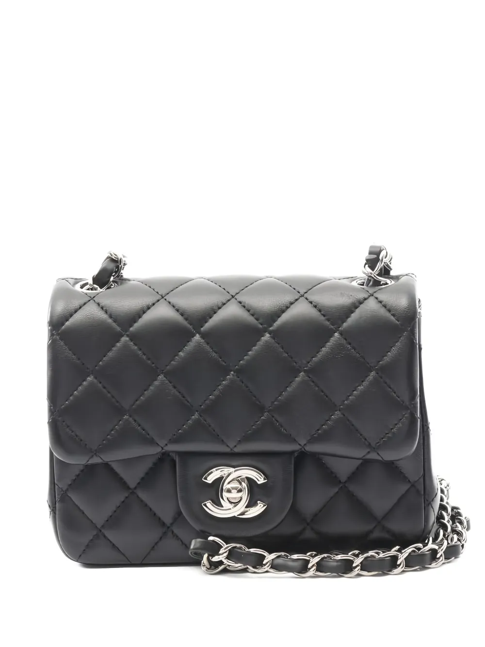 CHANEL Pre-Owned 2020-2021 ミニクラシック ショルダーバッグ - ブラック CHANEL Pre-Owned 2020-2021 ミニクラシック ショルダーバッグ - ブラック