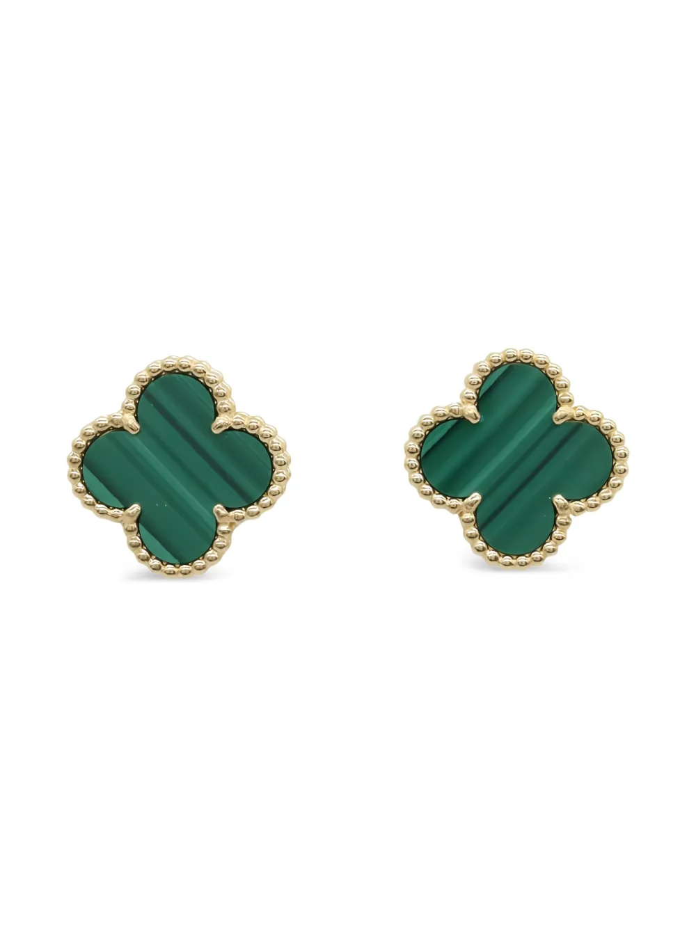 Van Cleef & Arpels Pre-Owned 2010s Alhambra ピアス 18Kイエローゴールド - ゴールドトーン Van Cleef & Arpels Pre-Owned 2010s Alhambra ピアス 18Kイエローゴールド - ゴールドトーン