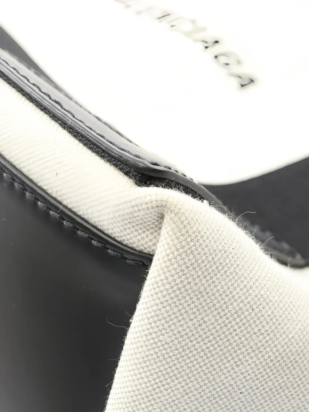 Pre-owned Balenciaga 2010s Small Cabas Hippopotamus Logo Canvas Tote Bag In White