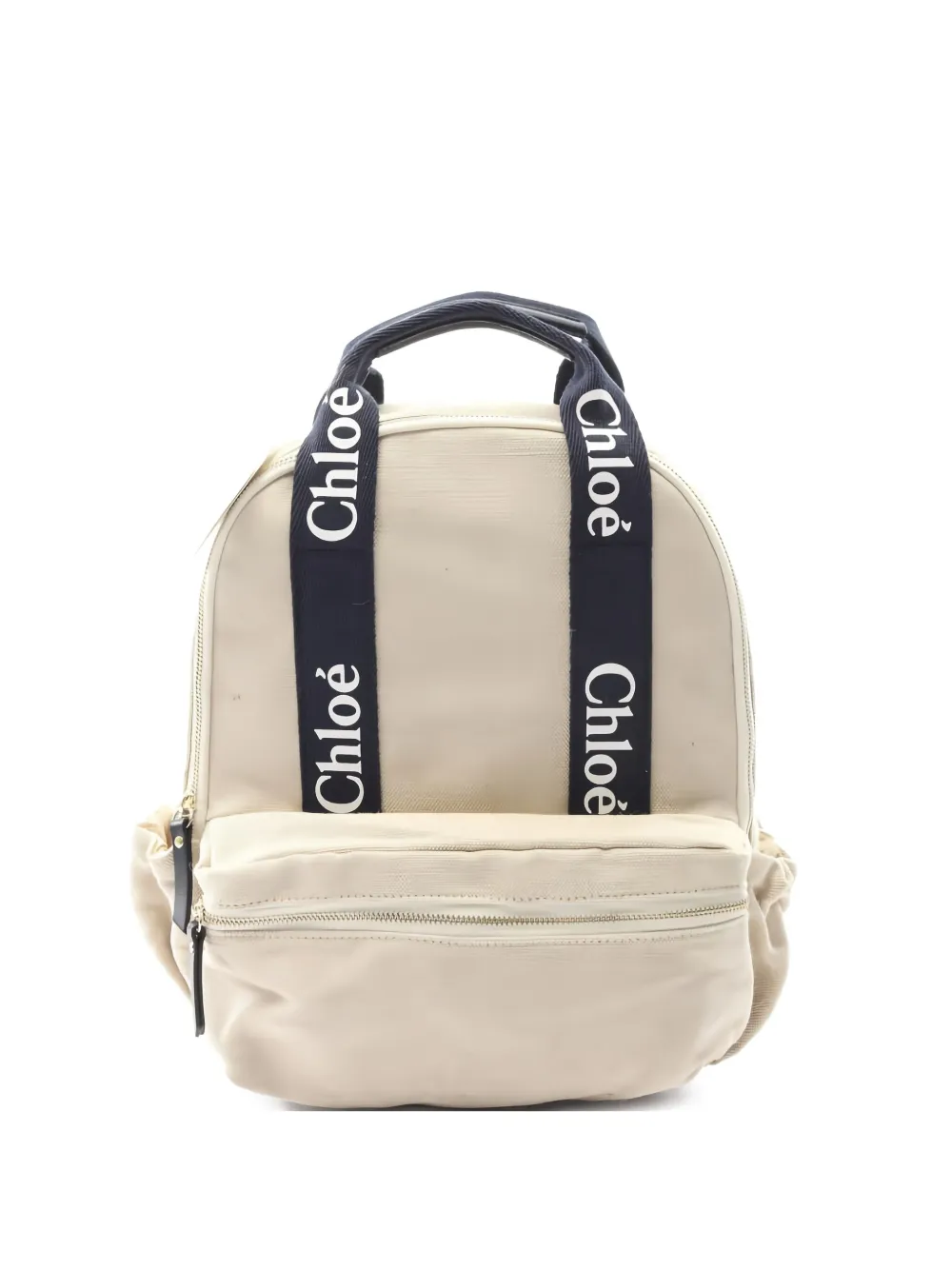 Chloé Pre-Owned 2020s logo-strap backpack - Neutrals