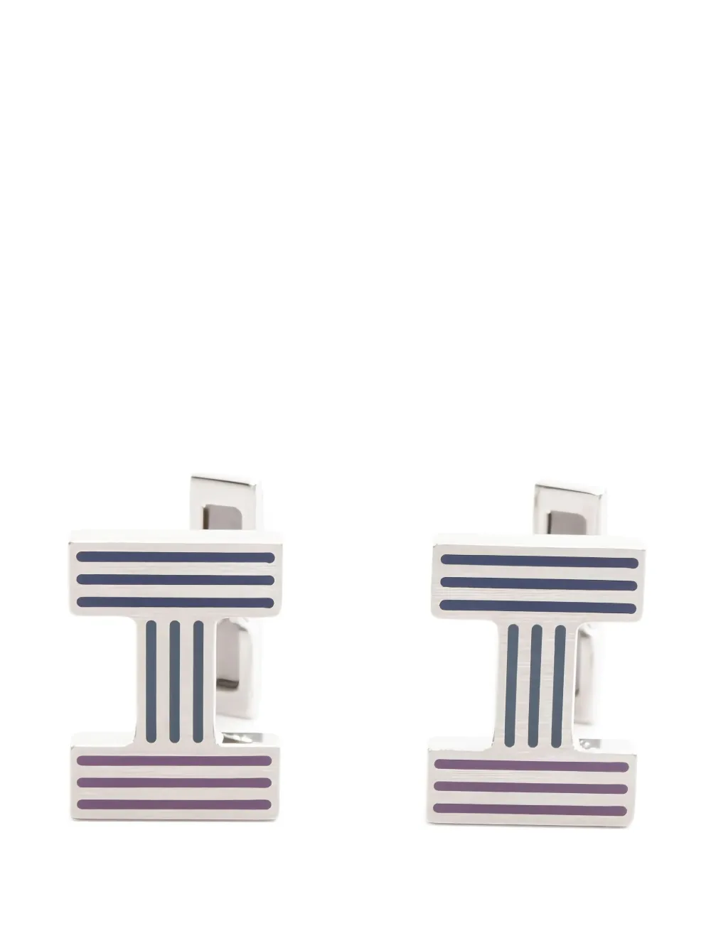 Hermès Pre-Owned 2010s Quiz Rainbow cufflinks | Silver | Image 1