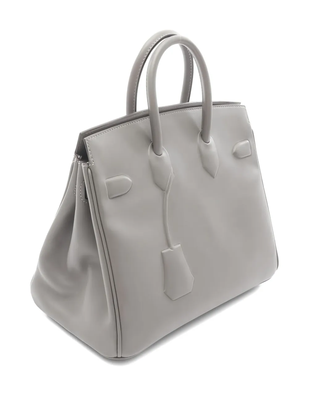 Pre-owned Hermes Shadow Birkin 25 Tote Bag In Gray