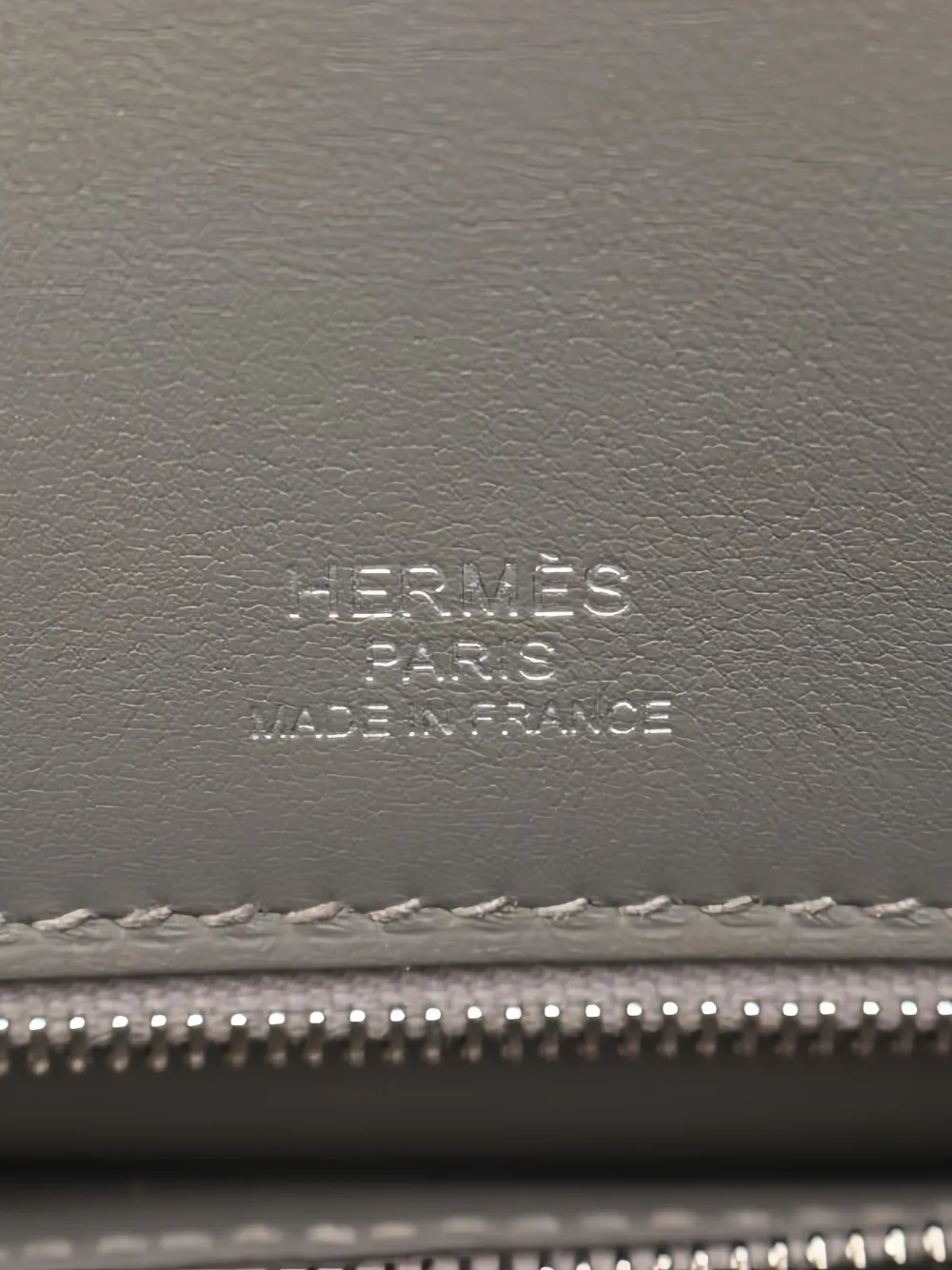 Pre-owned Hermes Shadow Birkin 25 Tote Bag In Gray