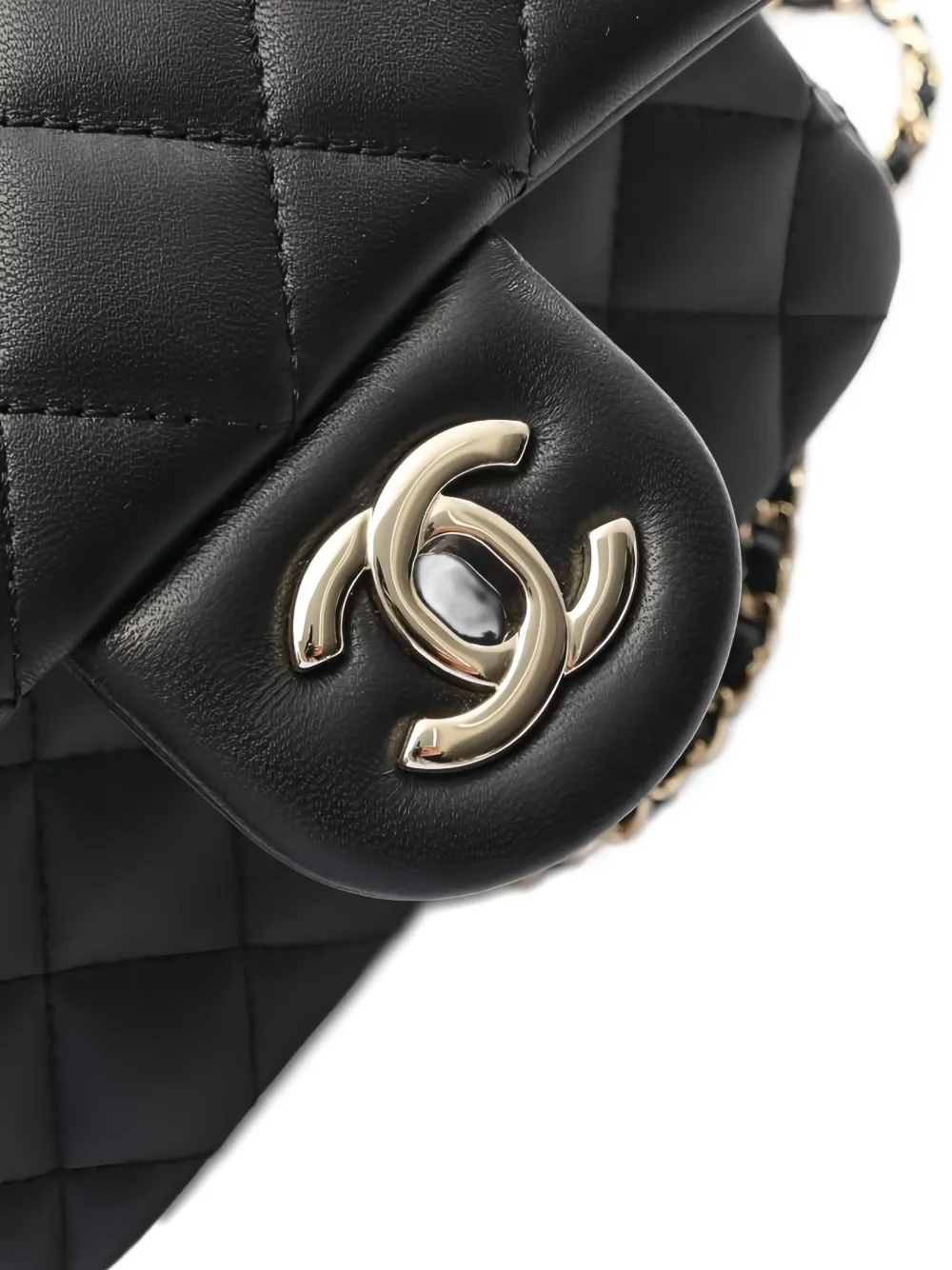 Pre-owned Chanel 2021 Classic Flap Shoulder Bag In Black