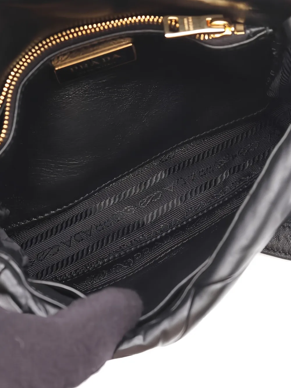 Pre-owned Prada 2010s System Patchwork Shoulder Bag In Black