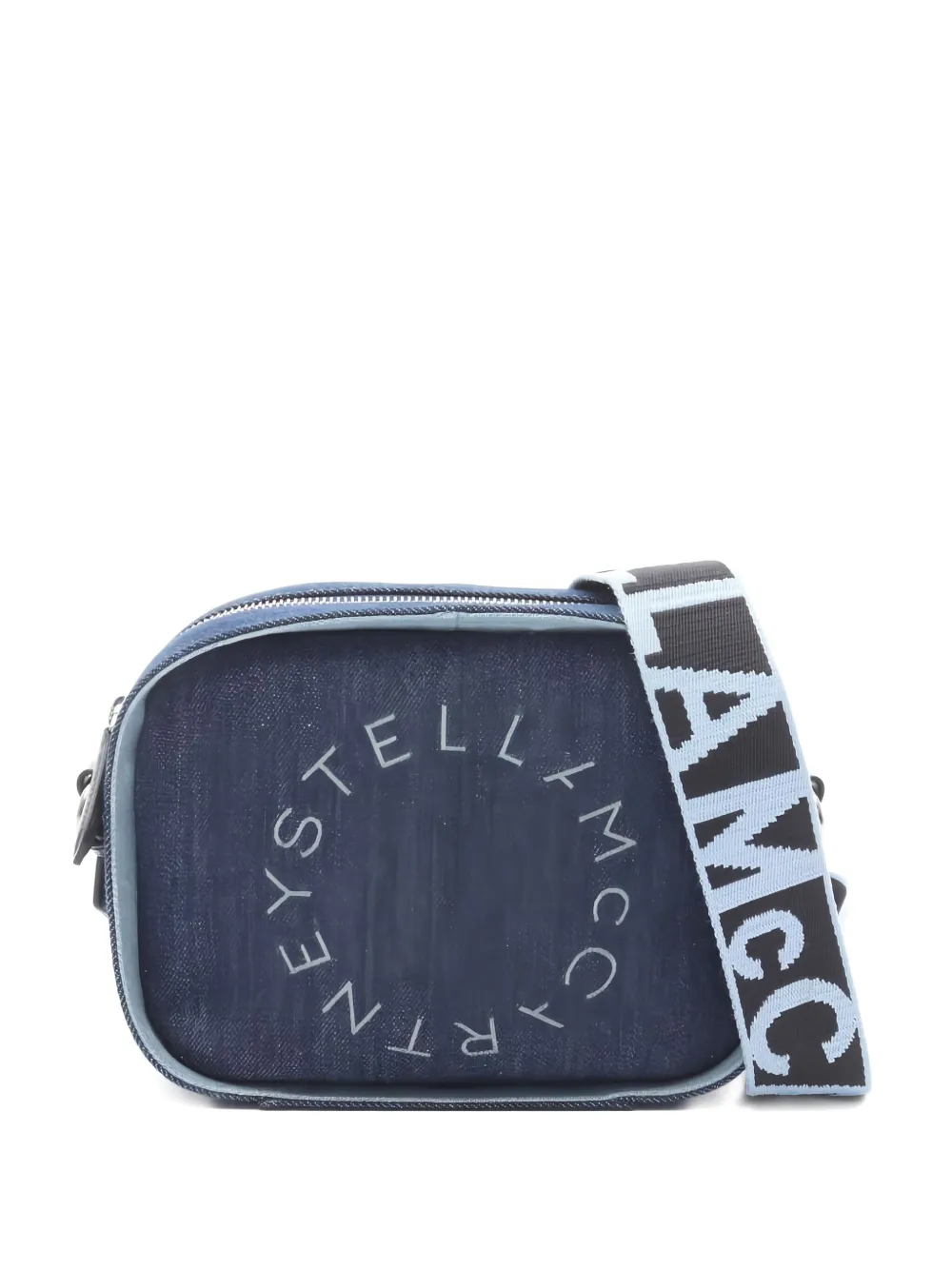 Stella McCartney Pre-Owned 2010s logo denim shoulder bag | Blue | Image 1