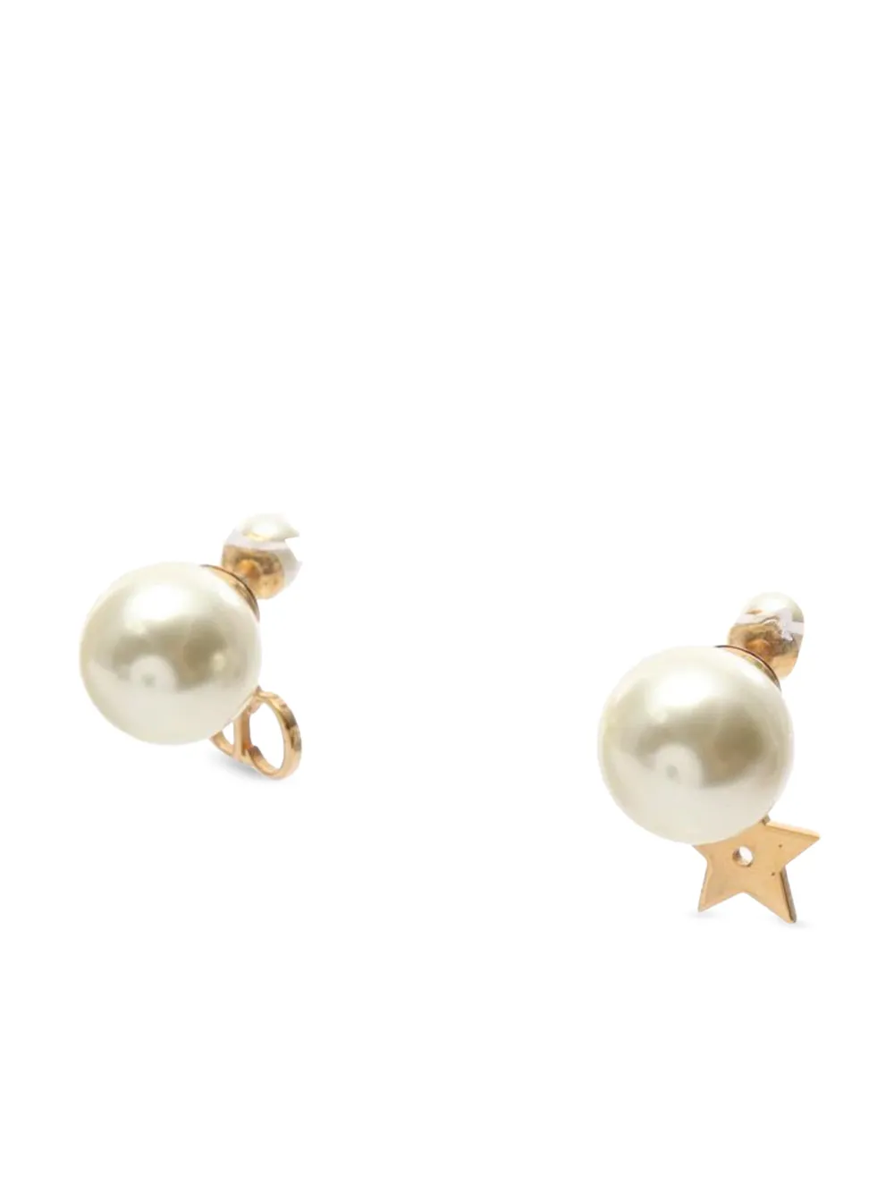 Christian Dior Pre-Owned aretes CD con perla artificial 2010 | dorado | Image 1