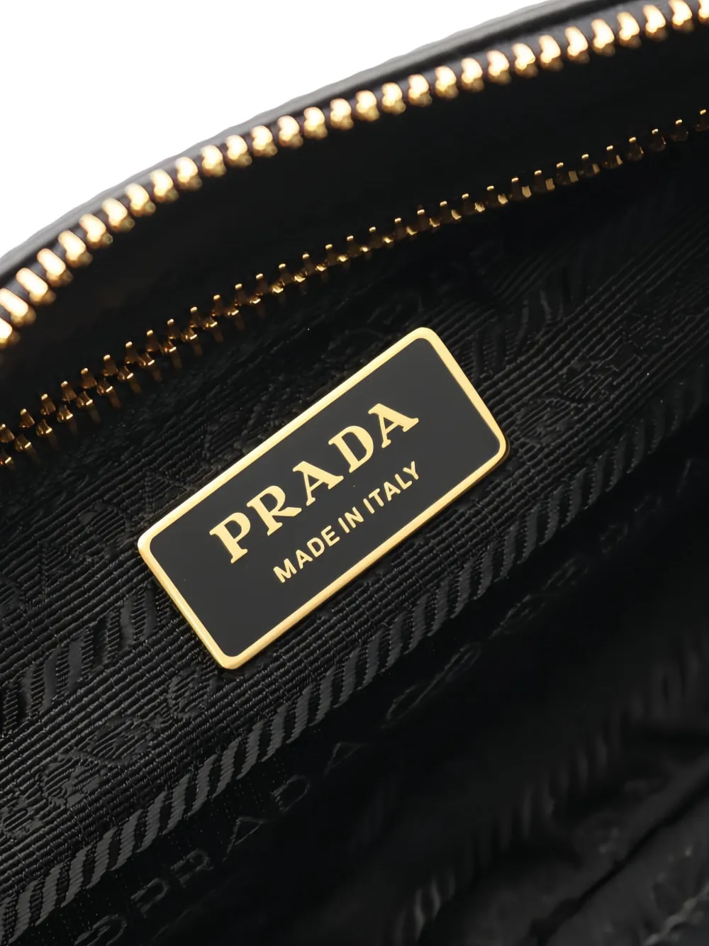 Pre-owned Prada 2020s Logo-plaque Crossbody Bag In Black